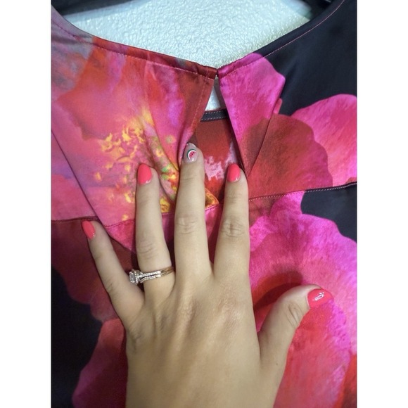 Johnny Was Silk Floral Bloom A-line Max Dress NWT Womens Size XS - Picture 10 of 10